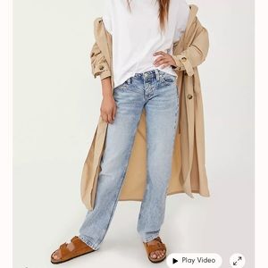 Free People Shelby Low Rise Boyfriend Jeans